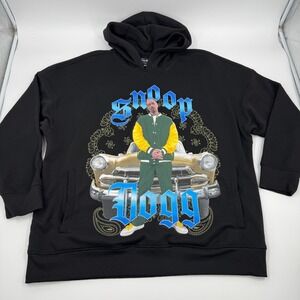 Dogg Supply Snoop Dogg Hoodie Mens 2XL Black Graphic Streetwear Sweatshirt